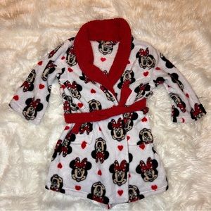 Toddler girl Minnie Mouse house coat size 4T excellent condition